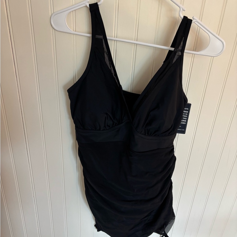 Blooming Jelly Black Ruched Swimsuit